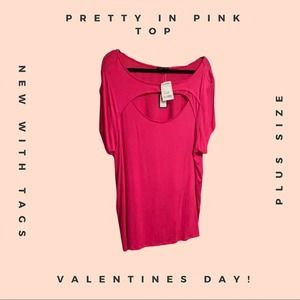 Women’s Plus size pink Shirt 2X